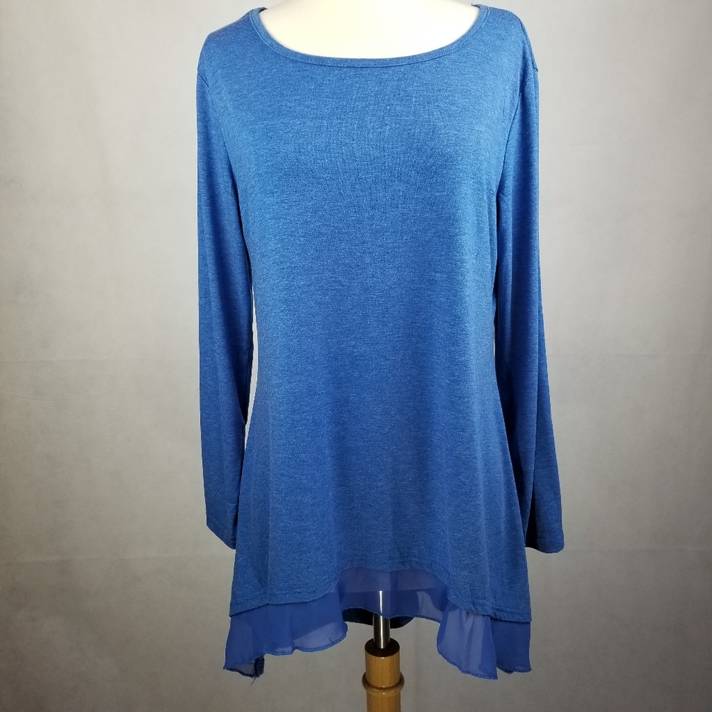 Blue High Low Tunic, Medium